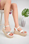 WOMEN'S PADDED HEEL STONE SANDALS