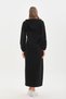 Powder V Pattern Color Blocked Hijab Daily Long Sports Dress - 2