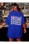 Women's / Girls' Saks Oversize T-Shirt with Smile Print - 6