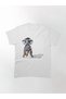 Loose Fit Unisex Dachshund Dog Pupy Back Design Printed T-shirt - 2