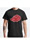 Loose Fit Unisex Naruto Shippuden Akatsuki Cloud Logo Design Printed T-shirt