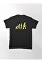 Loose Fit Sheldon Robot Evolution Design Printed T-shirt - 2
