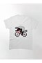 Loose Fit Unisex Honey Badger On A Bicycle Design Printed T-shirt - 2