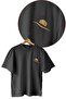 Loose Fit Unisex Anime One Piece Luffy Black Basic T-Shirt