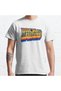 Loose Fit Unisex Back To The Future 35th Anniversary Retro Logo Design Printed T-shirt