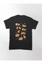 Loose Fit Unisex Capybara Cute Seamless Pattern, Yellow Background Design Printed T-shirt - 2