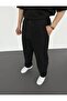 Men's Black Pleated Baggy Fit Fabric Pants