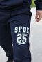 Sfdk 25 Printed Hooded and Kangaroo Pocket Elastic Waist Tracksuit Set for Boys - 4