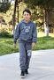 Sfdk 25 Printed Hooded and Kangaroo Pocket Elastic Waist Tracksuit Set for Boys