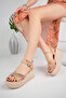 WOMEN'S PADDED HEEL STONE SANDALS - 2