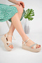 WOMEN'S PADDED HEEL STONE SANDALS - 2