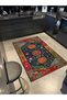 Mixed Color Tones Floral Patterned Carpet 3732 - 3