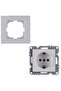 Arvia Karen Grounded Socket (White) - Frame Included - 3