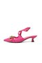 Jenifer Fuchsia Color Short Heeled Women's Shoes - 6