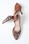 Rene Tan Color Low Heeled Women's Shoes - 7