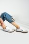 Martin Daily White Silver Detailed Lace Up Women's Sports Shoes - 3