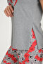 Gray Teddy Bear Printed Cotton T-shirt-Pants Knitted Pajama Set - 6