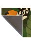 Green Themed Bird Patterned Creative Carpet 3752 - 5