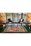 Starfish Green Themed Patterned Woven Base Carpet 3761 - 4
