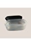 Tupperware Rectangular Black Lid 830mL - 4