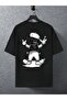 Funny Bear Printed Oversize Men's T-shirt Casual Boyfirend - 2