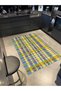 Striped Patterned Colorful Woven Base Carpet 3764 - 3