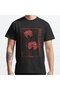 Loose Fit Japanese Spider Lily In Grunge Anime Aesthetic Flower Design Printed T-shirt