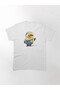 Loose Fit Unisex Minions Carl Mr. Good Vibes Portrait Design Printed T-shirt - 2