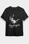 Unisex Loose Fit Rory Gallagher Printed Black T-Shirt - Tshirt