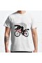 Loose Fit Unisex Honey Badger On A Bicycle Design Printed T-shirt