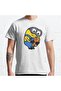 Unisex Minions Bob's Favorite Teddy Bear Patterned Printed T-Shirt - Loose Fit
