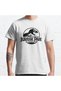 Loose Fit Unisex Jurassic Park Distressed Black Classic Movie Logo Design Printed T-shirt