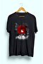 Loose Fit Unisex Uchiha Itachi Naruto Anime Character Design Printed T-Shirt