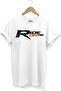 Unisex Loose Fit White Biker Ride Or Die Text Printed Short Sleeve T-shirt