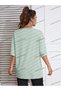 Unisex LADY Floral Patterned Off Shoulder T-Shirt KOD-1333 - 6