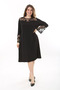 Women's Plus Size Black Lace Detailed Dress 65N37660 - 8