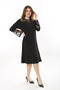 Women's Plus Size Black Lace Detailed Dress 65N37660 - 3