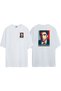 Unisex Scarface Front Back Printed White Oversize T-shirt