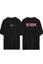Unisex No Drama Please Front Back Printed Black Oversize T-shirt