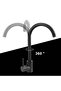 Black Stick Handle Kitchen Sink Faucet - 2