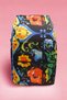 Black and Yellow Motifed Anatolian Patterned Short Pareo Satin Women's Beach Dress New Season - 3