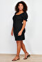 Black A-Line Mini Woven Dress TBBSS24AH00017 - 2