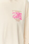 Taş %100 Kalın Pamuklu Ön ve Arka Baskılı Oversize/Geniş Kalıp Örme T-Shirt TWOSS23TS00269 - 3