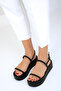 Women's Black Sandals 17872 - 5