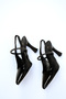 Black Patent Leather Women's Classic Heeled Shoes 16965 - 6