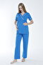 Bathrobe Striped Detail Maternity and Postpartum Pajama Set - 5
