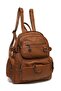 Bagson Women Multi-Eyed Backpack Wash Leather Stcc01114 37X30X17 cm