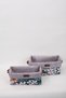 Horose Multi-purpose Children's Room Basket Set 2 Pieces Basket Flower Patterned - 5