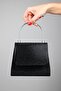 LAMAYA Black Stoned Women's Handbag