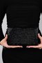 GOMEDA Black Square Stone Women's Evening Dress Bag - 5